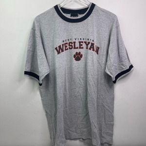 West Virginia Wesleyan College Bobcats Vintage Cotton University T-shirt — Large